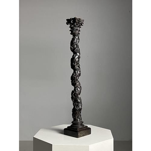 Hand Carved Column For Sale - Image 13 of 13