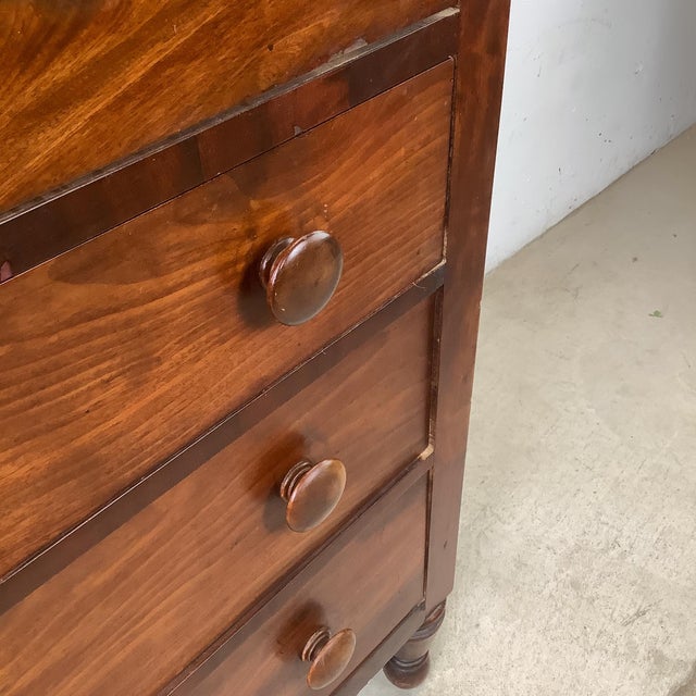 19th Century American Country Empire Four-Drawer Chest For Sale - Image 13 of 18