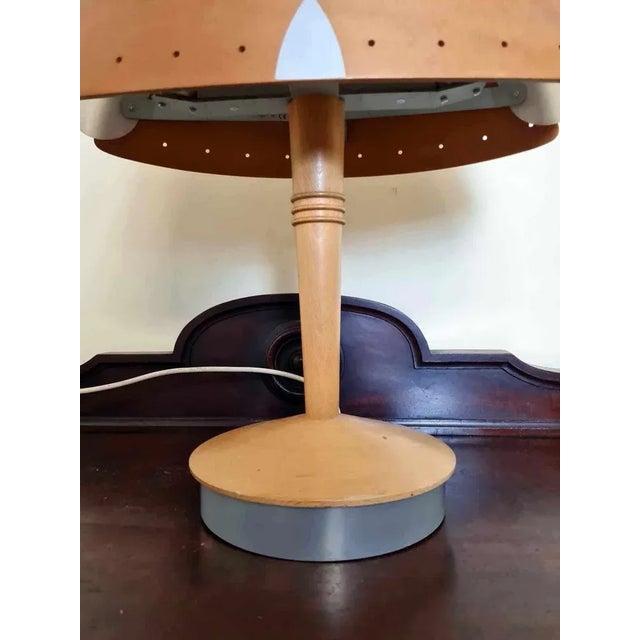 Scandinavian style table lamp designed and manufactured by Lucid France for Hilton Hotel in Barcelona in the 1960s-1970s...