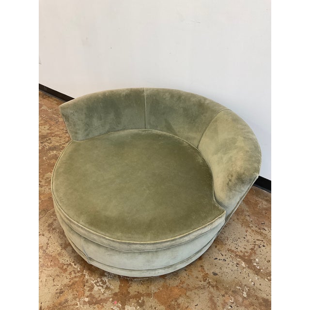 Vintage Circular Lounge Chiar, Attr. To Milo Baughman For Sale - Image 9 of 18