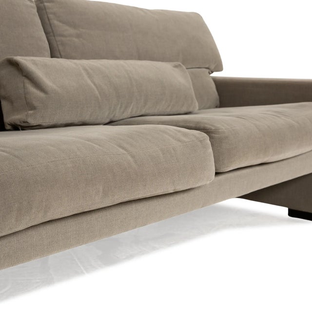 Modern Wk 663 Fabric Two-Seater Grey-Green Sofa from WK Wohnen For Sale - Image 3 of 11