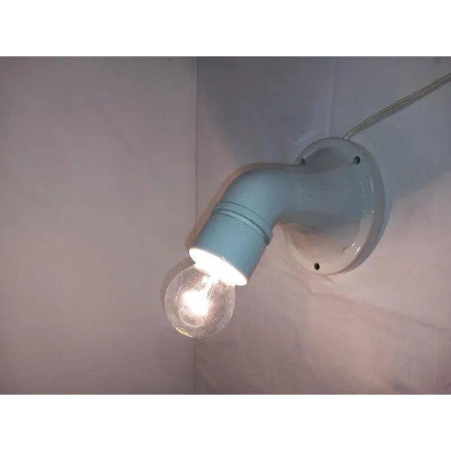 German Art Nouveau Ceramic Wall Lamp For Sale - Image 5 of 7