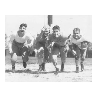 1933 Stanford Football Team Rose Bowl Black & White Photograph For Sale