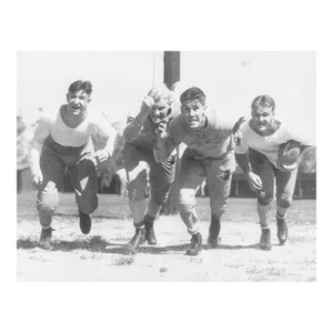 1933 Stanford Football Team Rose Bowl Black & White Photograph