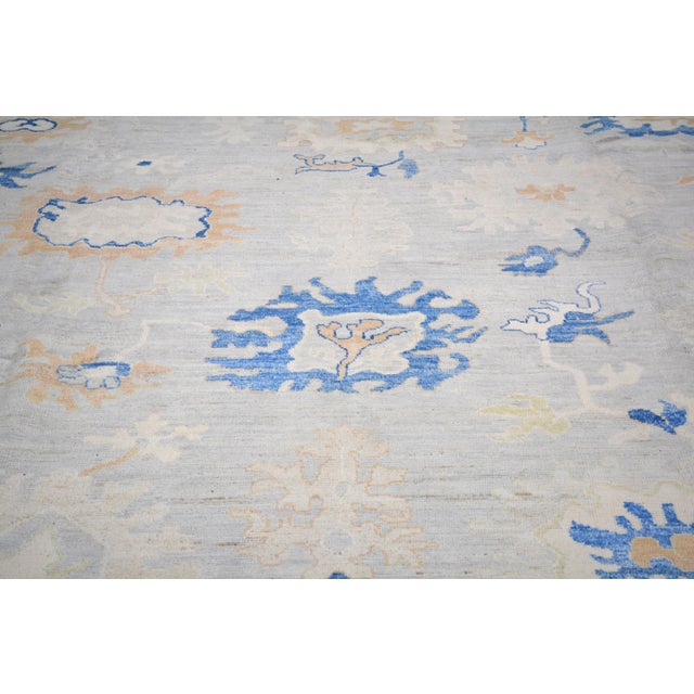 1960s 1960s Modern Moroccan Hand Knotted Wool Rug, 6'1"x9'11" For Sale - Image 5 of 6