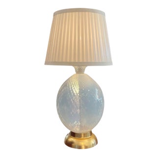 Huge Murano Italian Art Glass Pineapple Table Lamp - Marbro For Sale
