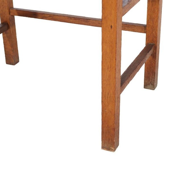Antique Oak Child’s Roll Top Desk C1920 For Sale - Image 6 of 13