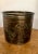 Vintage Brass Elephant Embossed Cache Pot Planter For Sale - Image 4 of 7
