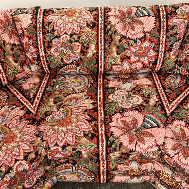 Mid 20th Century Shangri-La Chita Printed Floral Sectional Sofa For Sale - Image 10 of 12