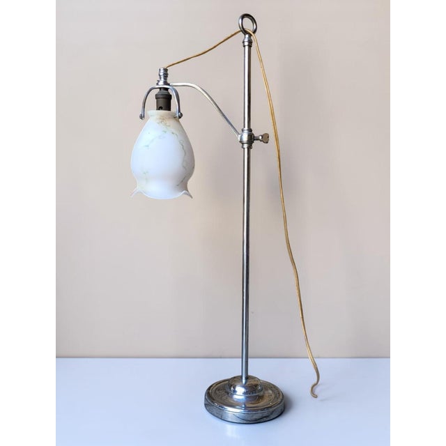 Vintage Art Deco Lamp in Cast Iron and Bakelite, 1920 For Sale - Image 14 of 15