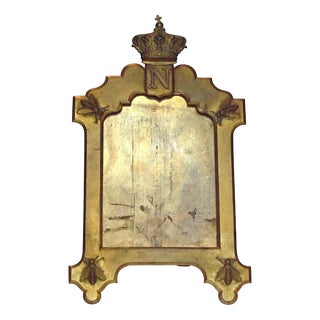 Gilded Bronze Frame for Miniature or Photograph with Napoleonic Motifs, Late 19th Century For Sale