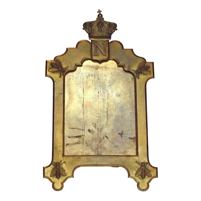 Gilded Bronze Frame for Miniature or Photograph with Napoleonic Motifs, Late 19th Century For Sale