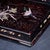 Vintage Zitan Wood Tray With Mother-of-Pearl Bird & Floral Inlay For Sale In Los Angeles - Image 6 of 9