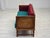 Danish 2-Seater Drop Arm Sofa in Striped Red Wool and Oak, 1950s For Sale - Image 9 of 18