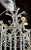 White Painted Wrought Iron Chinoiserie Chandelier With Bells For Sale - Image 9 of 11
