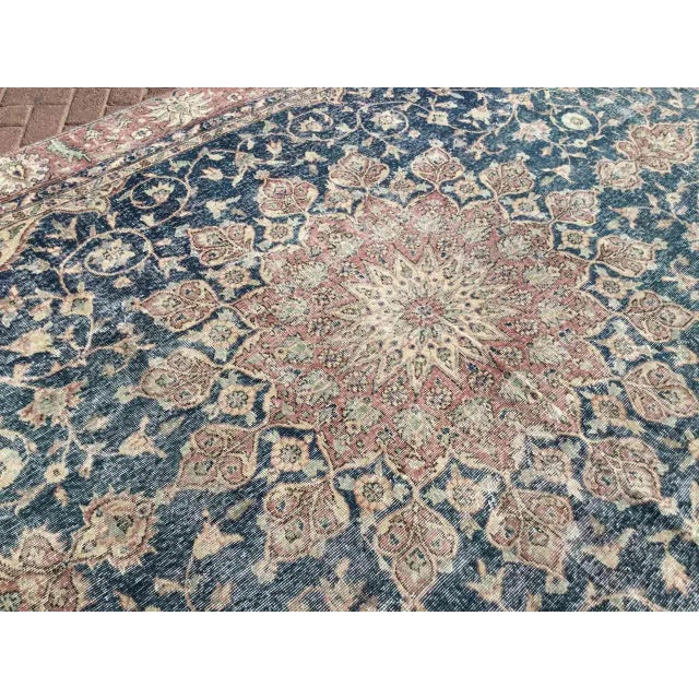 1930's Handmade Oushak Rug - 89" X 142" For Sale - Image 11 of 12
