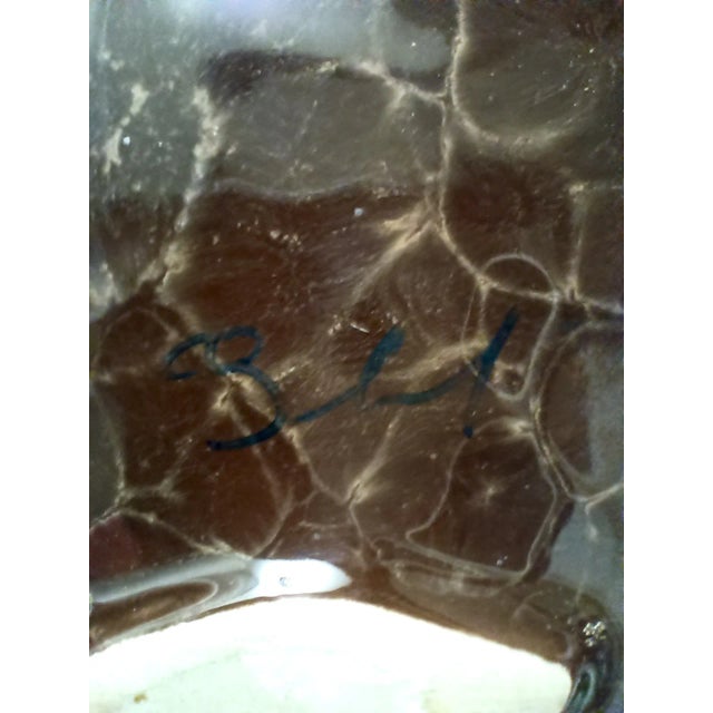 Ceramic Postmodern Brown and Orange Glazed Ceramic Vase by Giovanni Bertoncello, 1970s For Sale - Image 7 of 8