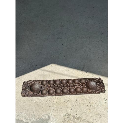Large Traditional Indonesian Carved Wood Congklak Mancala Game For Sale - Image 12 of 18
