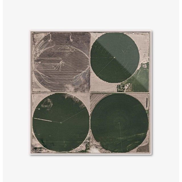 Edition Aerial Views Bernhard Lang Image: "AV_Central_Irrigation_002" Size B: 34 x 35 inches, Captured in 2015 in Kansas;...