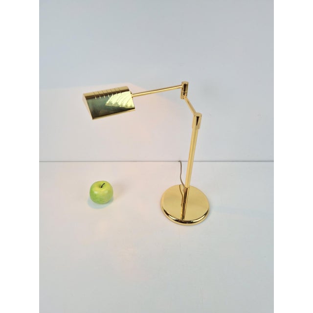 Hollywood Regency Regency Brass Adjustable Table Lamp from Egoluce, 1970s For Sale - Image 3 of 12