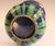 Antique Awaji Pottery Blue Ground Incised Iris Japanese Trumpet Form Vase For Sale In New York - Image 6 of 9