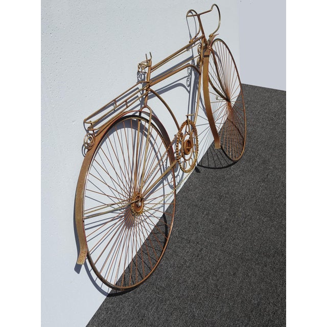 1970s Vintage Rustic 1970's C Curtis Jere "Spinning Wheel" Bicyle Bike Wall Sculpture For Sale - Image 5 of 17