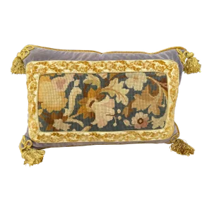 Antique Needlepoint Pillow