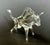 Vintage Blown Glass Bull Figurine – Midcentury Charging Bull For Sale - Image 4 of 6
