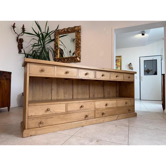 Rustic Chest of Drawers in Softwood For Sale - Image 10 of 18