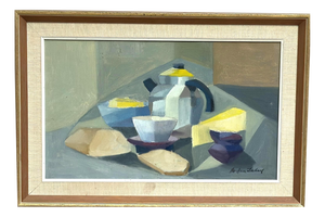 Bo Arne Irehall, Still Life, 1960s, Oil on Canvas, Framed