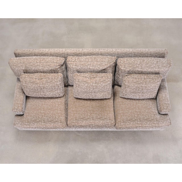 2000 - 2009 Barbara Barry for Baker Loose Back Sofa in Taupe Upholstery For Sale - Image 5 of 18