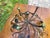 Vintage Brutalist Hand Forged Metal Leaf Centerpiece Bowl Sculpture For Sale - Image 10 of 11
