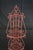 Vintage French Style Red Scrolled Wrought Iron Four-Tier Corner Etagere Stand For Sale - Image 11 of 18