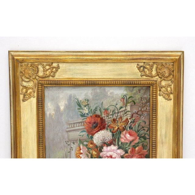 Vittorio Landi, Floral Still Lifes, Oil Paintings, 1990, Framed, Set of 2 For Sale - Image 12 of 18