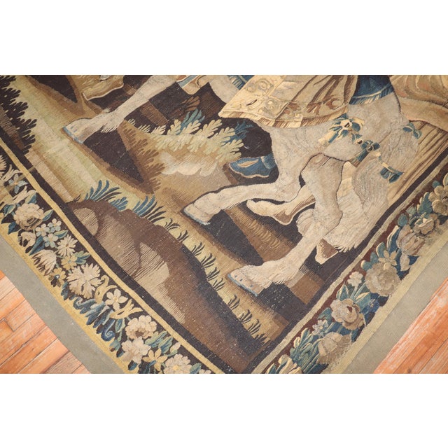Early 21st Century Zabihi Collection Mid 18th Century French Tapestry of Charlemagne - 8'7" x 10'1" For Sale - Image 14 of 18
