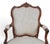 Antique Swedish Louis XV Style Beechwood Fauteuil Arm Chairs - 1 of 2 For Sale - Image 4 of 5