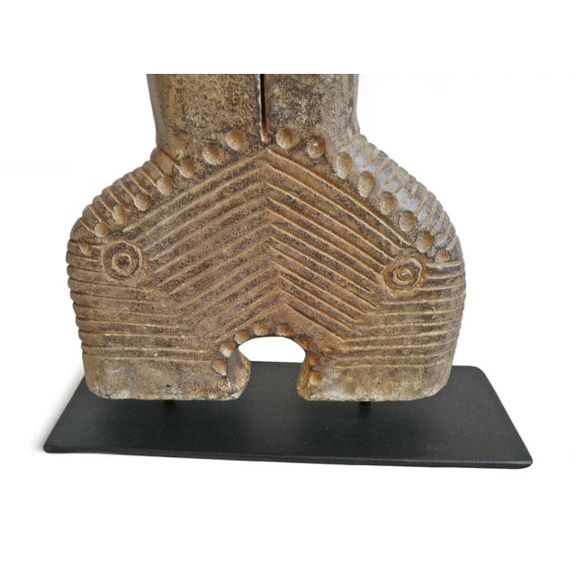 Early 20th Century Vintage Early 20th Century Java Stone Property Marker on Stand For Sale - Image 5 of 8