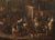Market scene is an original oil on canvas realized in the first half of 18th Century by Pietro Domenico Olivero...