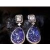 Natural tanzanite diamond earring in 18k gold For Sale - Image 16 of 18