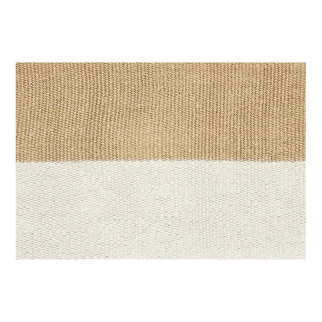 Sample - Schumacher Modern Neutral Iii Tape in White & Gold For Sale