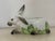 Farmhouse 1980s Large Italian Ceramic Rabbit With Cabbage Planter Cachepot For Sale - Image 3 of 10