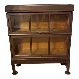 Antique Macey 2-Section Barrister Bookcase (Model 35-10, Finish 49) For Sale
