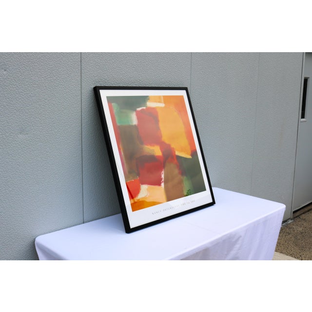 Goldenrod Nancy Ortenstone Ode to Joy Abstract Expressionism Artwork Print, Framed For Sale - Image 8 of 13