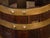 Labeled English 1900s R.A. Lister & Co. Oak and Brass Barrel with Open Section For Sale - Image 9 of 10