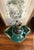 Turquoise Vintage Turquoise-Green Glazed Ceramic Urn-Style Lamp For Sale - Image 8 of 8