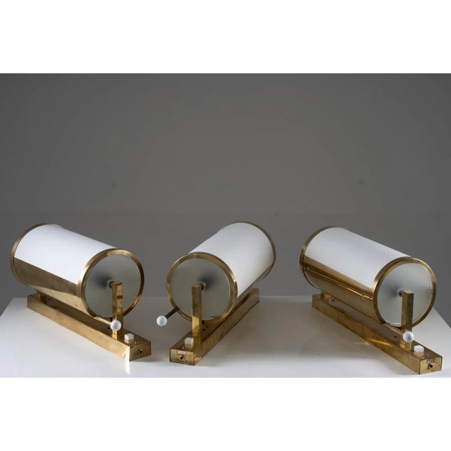 Swedish Brass Wall Lamps attributed to Boréns, 1960s For Sale - Image 9 of 10