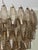Large Murano Chandelier with Sand Colored Prisms in the style of Carlo Scarpa For Sale - Image 5 of 9