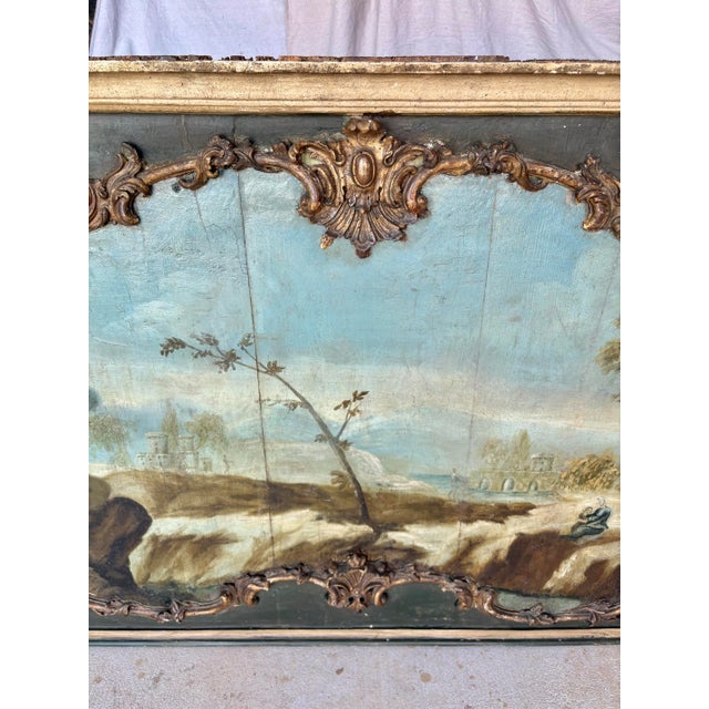 19th Century Italian Landscape Oil on Panel Painting For Sale - Image 6 of 12