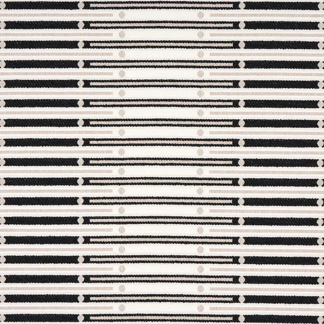 Not Yet Made - Made To Order Sample - Schumacher Serapo Rustic Weave Fabric, Carbon & Ivory For Sale - Image 5 of 5