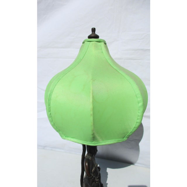 Chinese Ming Bronze Ancestor Figure Mounted as Lamp For Sale - Image 9 of 9